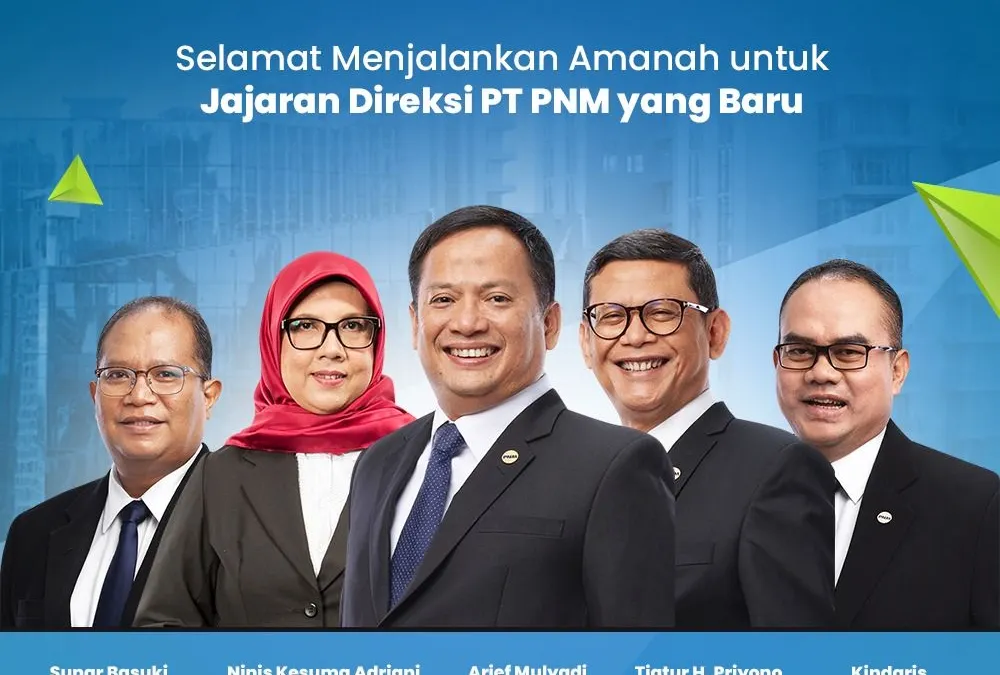 Jajaran Direksi PT PNM yang Baru.