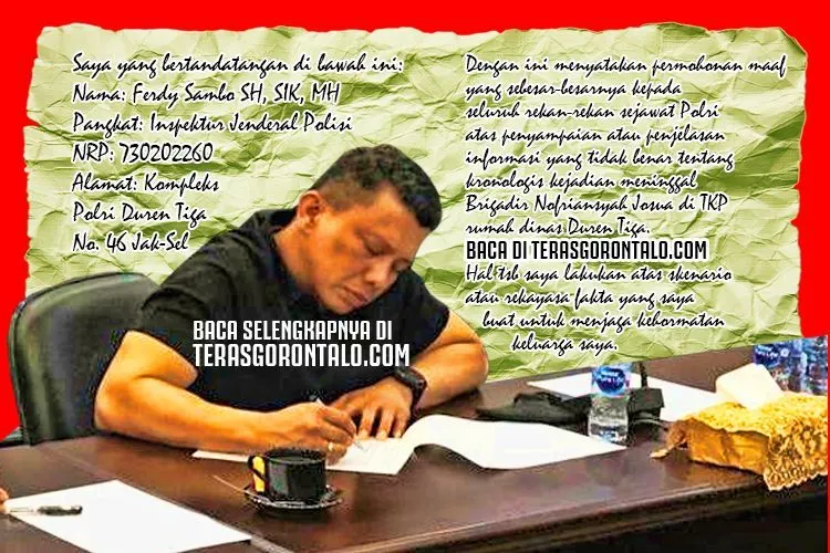 surat ferdy sambo