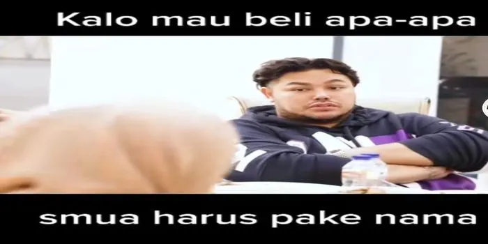 viral video Igun ketika menyingging Rizky Billar, agar kalau beli apa-apa memakai nama Lesti kejora /Tiktok @manislebay