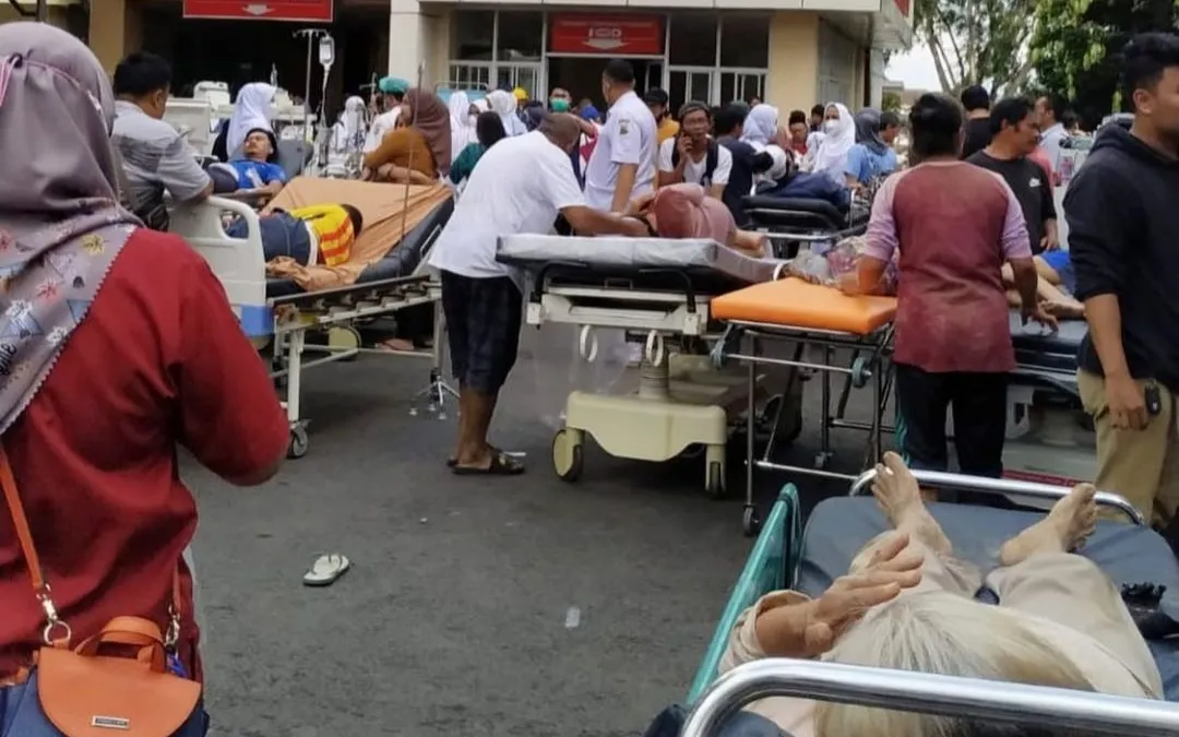 Pasien Korban gempa bumi di Cianjur