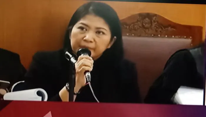 Terdakwa Putri Candrawathi saat di persidangan lanjutan