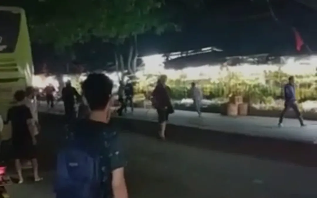 Suasana bentrok ormas PP dan FBR beberapa waktu lalu.