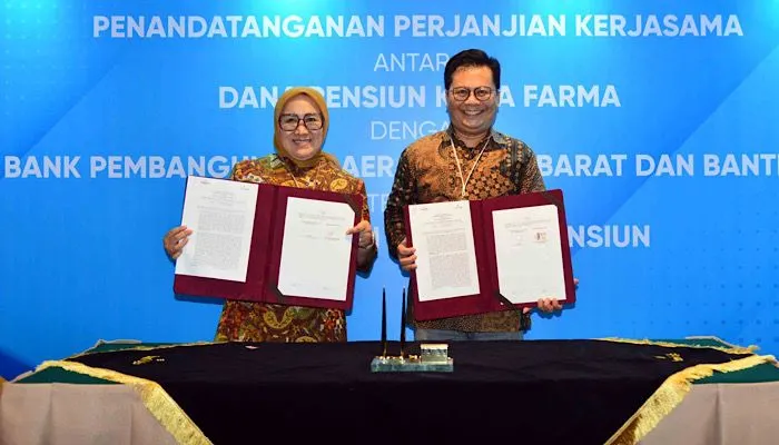 bank bjb Tandatangai PKS Pembayaran Manfaat Pensiun dengan Dapen Kimia Farma