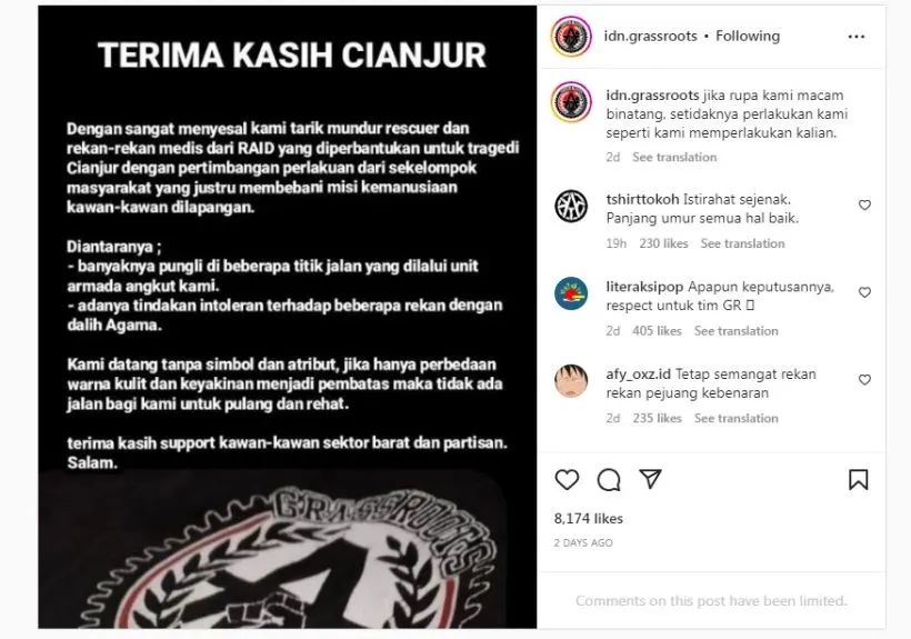 Relawan Gempa Bumi Cianjur Dapat Perlakuan Tak Menyenangkan, Warganet: Lebih Baik Pulang!