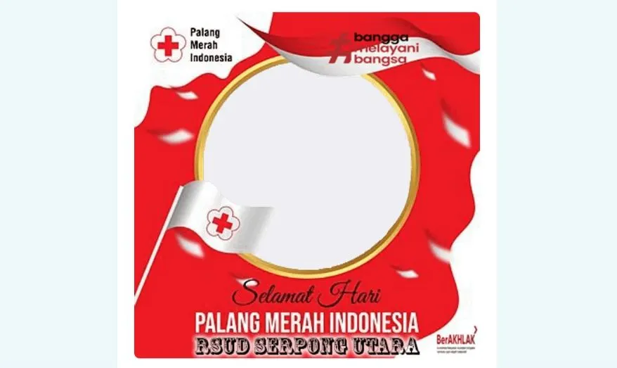 Twibbon peringatan Hari Palang Merah Indonesia 3 September 2022.