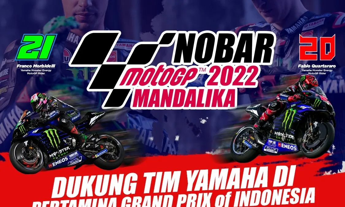 Yamaha Jabodetabek menggelar acara nonton bareng MotoGP Mandalika secara serentak di 4 titik di wilayah Jabodetabek.