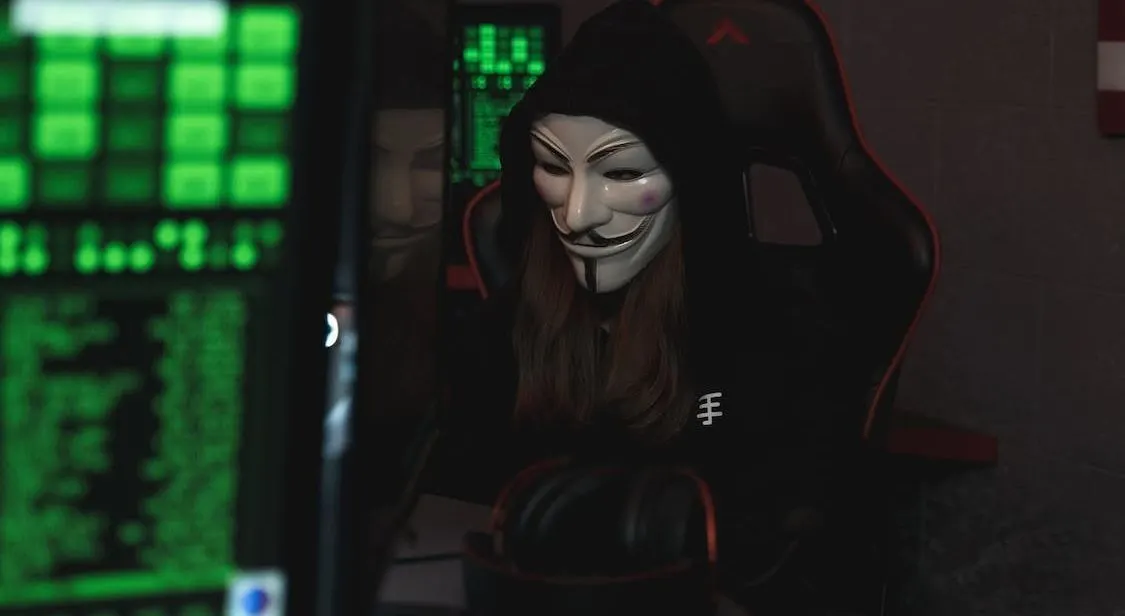 Ilustrasi hacker Bjorka.