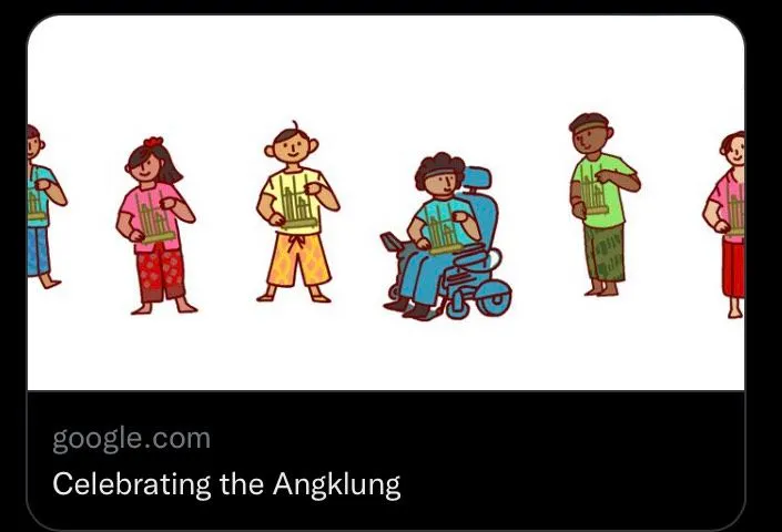 Wow! Angklung Tampil Jadi Google Doodle Hari Ini, Intip Sejarah Singkatnya di Sini