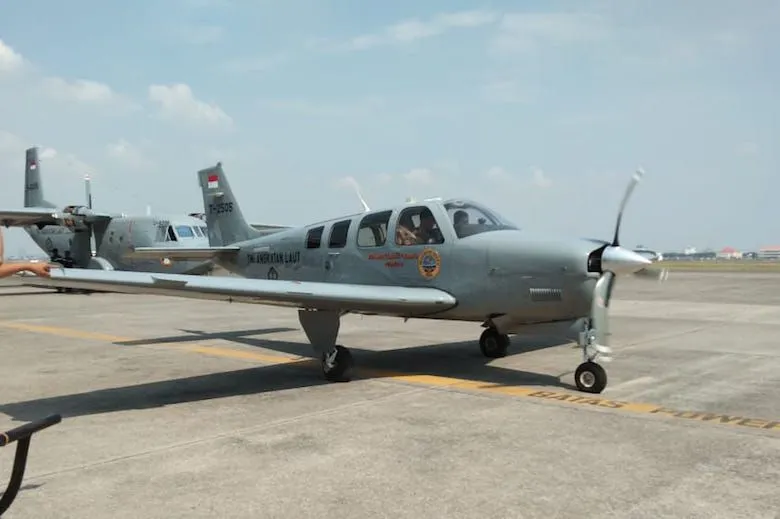 Pesawat Bonanza G-36 milik TNI AL.