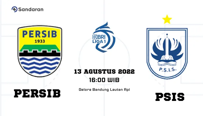 BRI Liga 1 akan mempertemukan Persib Bandung menghadapi PSIS Semarang 