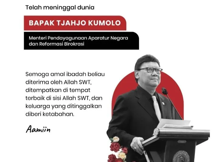 Menpan RB Tjahyo Kumolo meninggal dunia