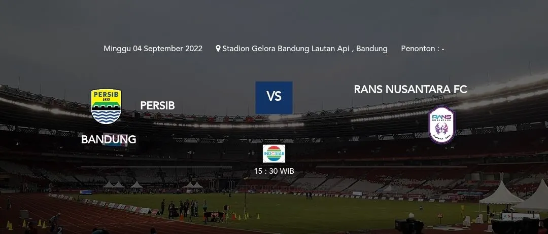 Siaran Langsung Bola Hari Ini Persib Bandung vs RANS Nusantara FC BRI Liga 1 2022 Kick Off Pukul 15.30 WIB