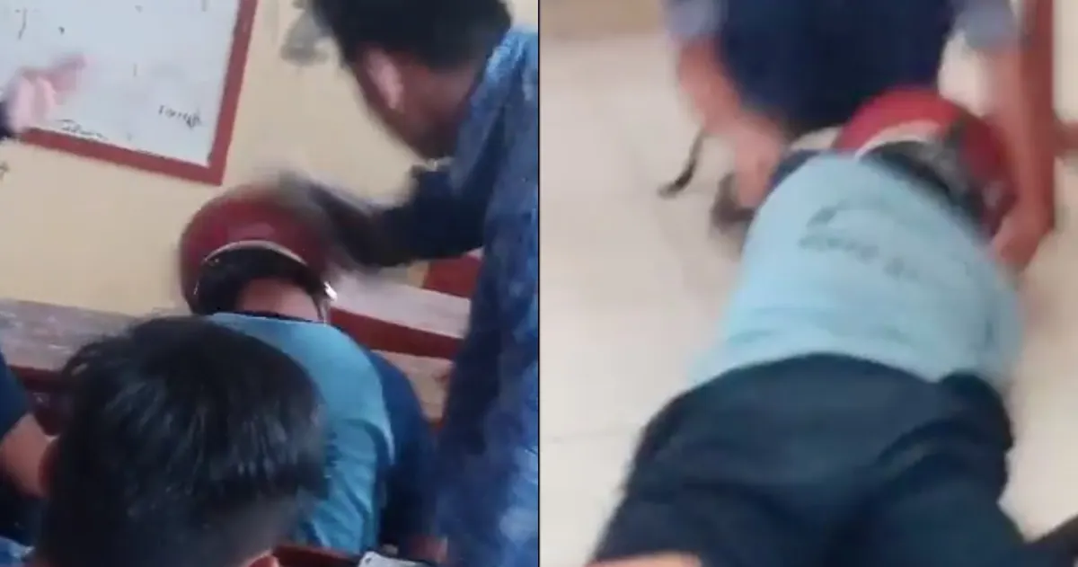 Tangkapan Layar, Video Aksi Bullying di SMP Plus Baiturrahman Bandung.