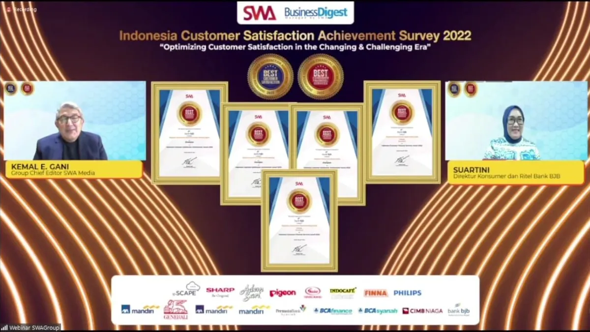 bank bjb Raih Indonesia Consumer Financial Service Award 2022.