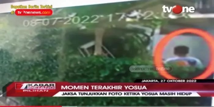 Dikabarkan Sudah Dieksekusi, Rekaman CCTV Justru Menunjukan Brigadir J Masih Hidup, Skenario Lagi? Sumber: youtube tvonenews