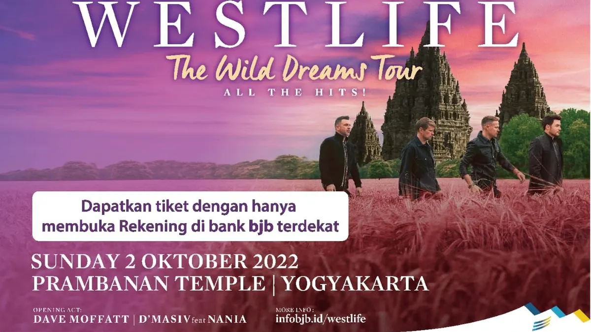 bank bjb Manjakan Nasabah dengan Konser Westlife The Wild Dreams Tour 2022