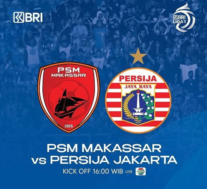 Link live streaming PSM Makassar vs Persija Jakarta, Jumat, 5 Agustus 2022