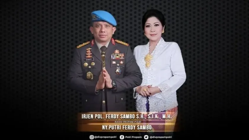 Ferdy sambo dan istrinya Putri Candrawathi