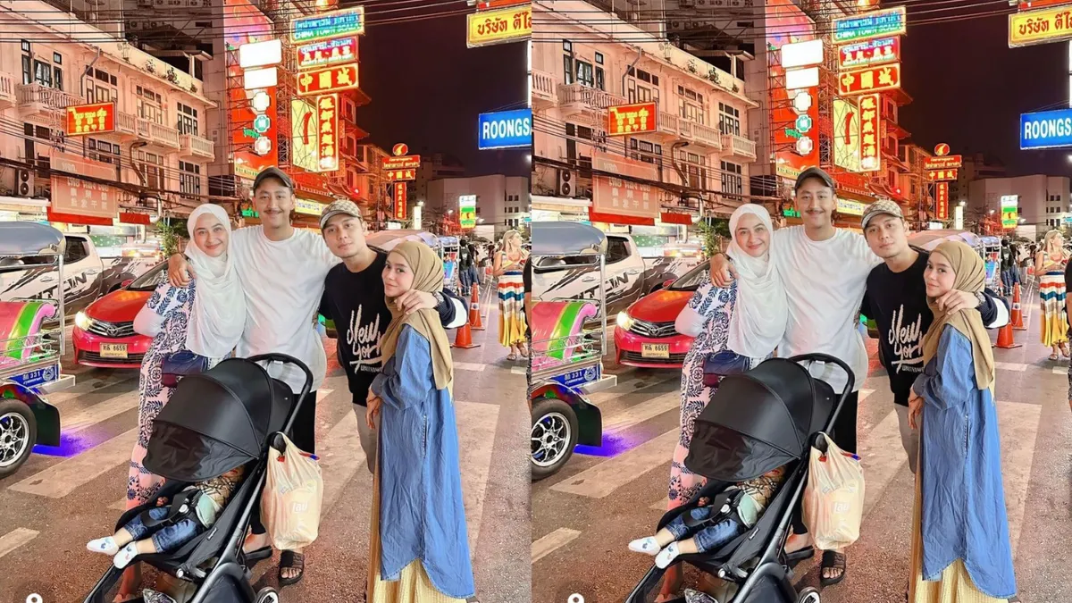 Lesti Kejora dan Rizky Billar (Leslar) tertangkap kamera berlibur ke Thailand.