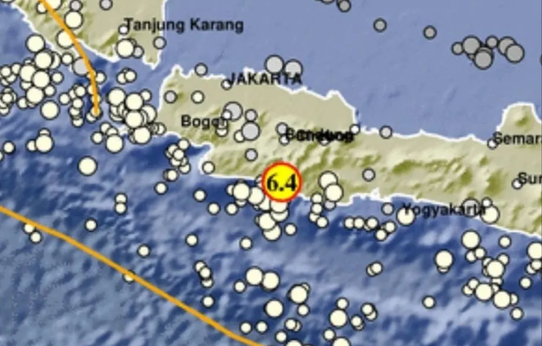 Breaking News! Telah terjadi Gempa Magnitudo 6,4 di Garut Jawa Barat