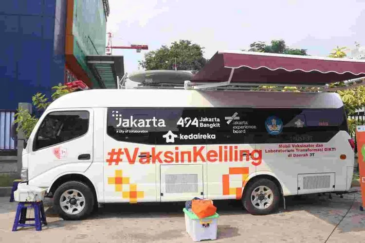Anies Kerahkan 16 Mobil Vaksin Covid-19 Keliling ke Pemukiman Padat/Humas DKI