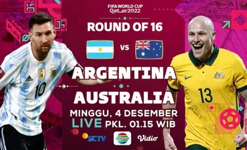Live Streaming Argentina vs Australia Piala Dunia 2022 Qatar Kick Off Pukul 02.00 WIB, Tonton di Sini!