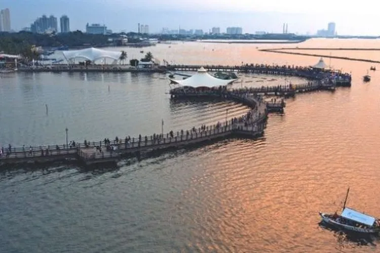 Satu titik di dekat dermaga Cinta, Ancol, akan ditutup untuk pengamatan gerhana bulan total. (korporat.ancol.com)
