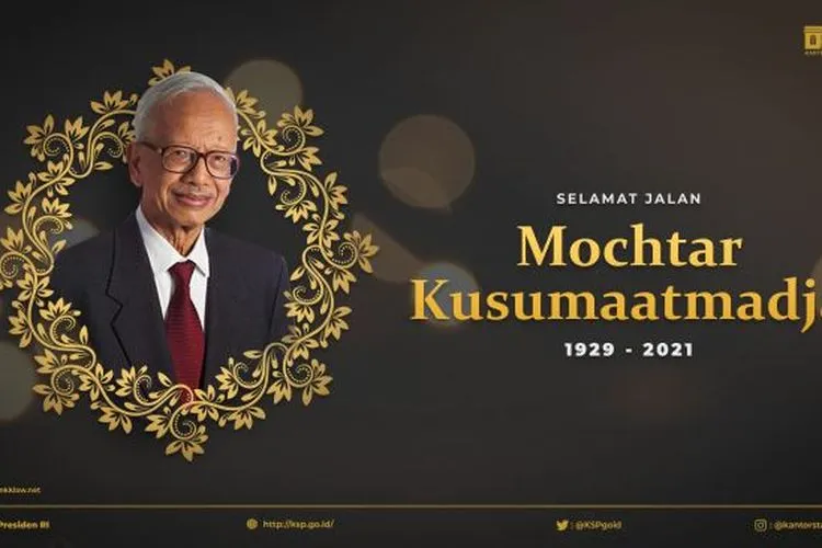 Mochtar Kusumaatmadja meninggal dunia. (Twitter KSP)