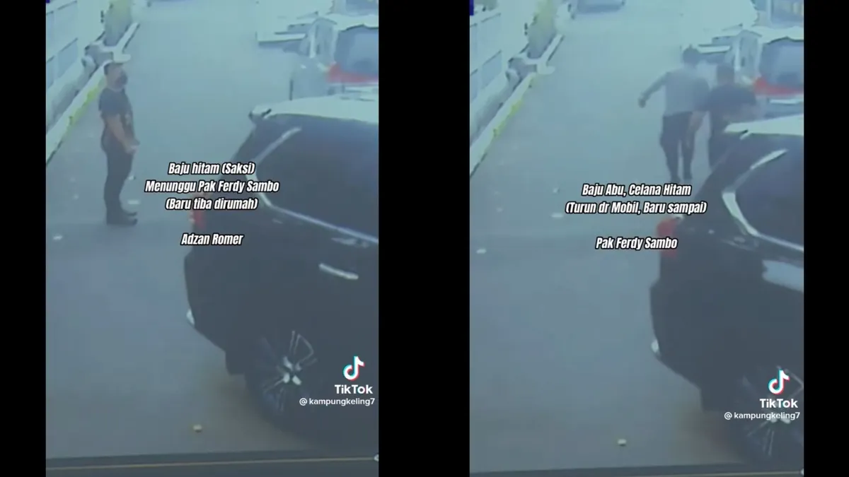 Viral Video Rekaman CCTV Duren Tiga Saat Pistol Ferdy Sambo Terjatuh Jelang Eksekusi Brigadir J