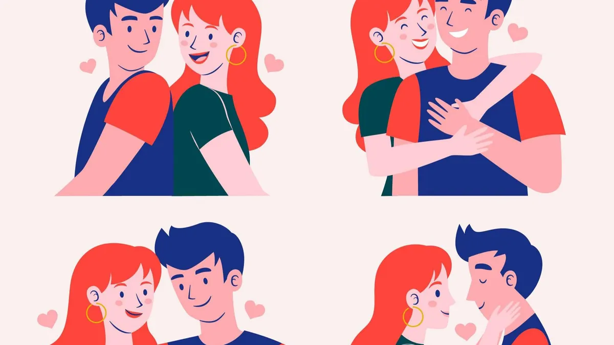 Ilustrasi kata bijak romantis Boyfriend Day.