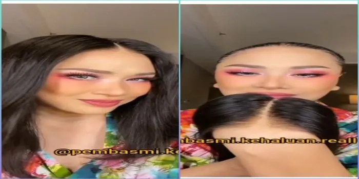penyanyi Titi DJ membagikan video saat melepas rambut wignya yang indah / tangkaplayar @lambegosiip