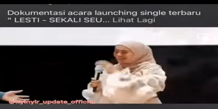 Lesti Kejora Menangis Tak Mampu Selesaikan Nyanyi Lagunya 'Sekali Seumur Hidup' / @insta_julid