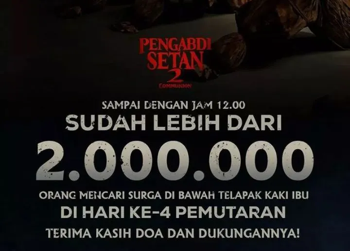 Tembus 2 Juta Penonton, info jadwal bioskop di Jakarta