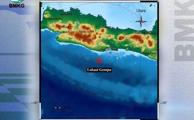 Gempa bumi Kabupaten Pangandaran.