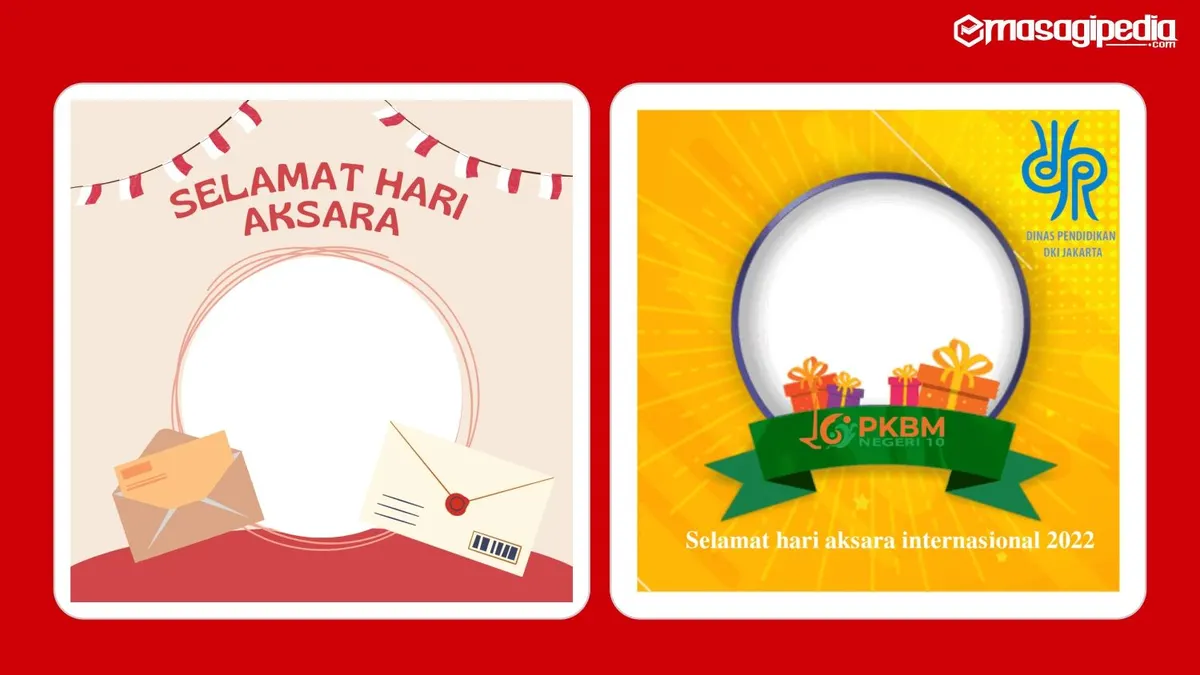Twibbon Hari Aksara Internasional 2022.