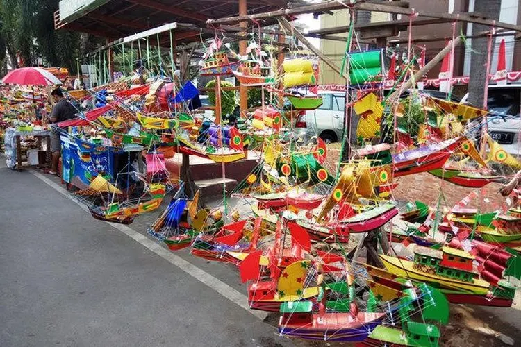 Telok Abang, mainan khusus peringatan kemerdekaan Indonesia dari Palembang. (Okezone/Melly Puspita)