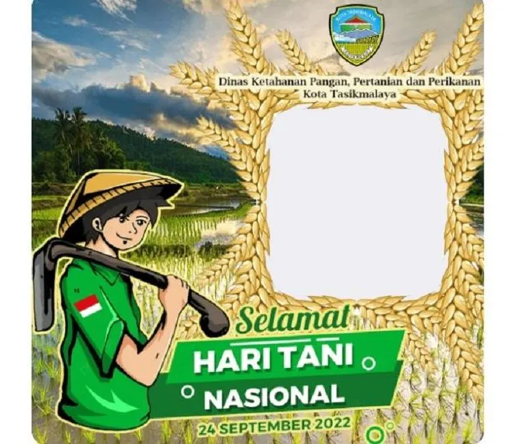 Gratis! 15 Link Twibbon Hari Tani Nasional 2022, Desain Keren dan Menarik untuk Status Gambar di Medsos.