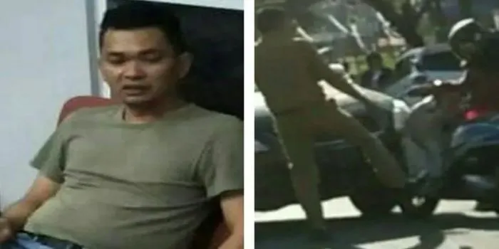 Kronologi Oknum ASN Menendang Motor Seorang Wanita di Sinjai, Kini Diamankan Polisi. (ltwitter @zoelfick dan IG @memomedsos)