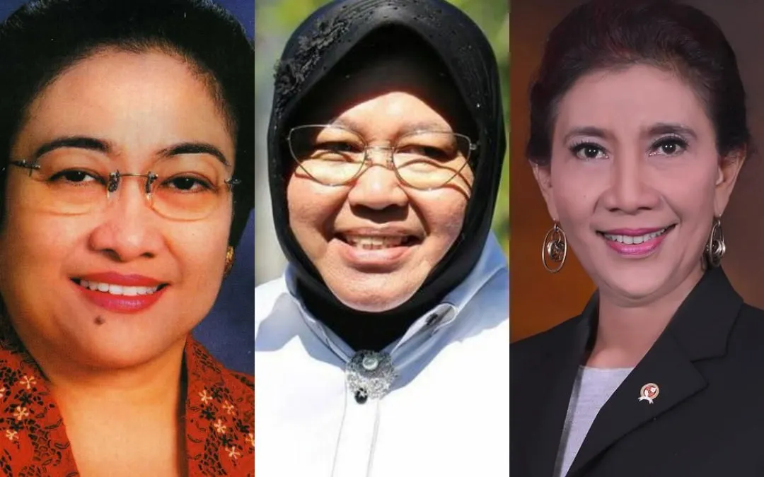 Megawati Soekarno Putri, Tri Rismaharini, dan Susi Pudjiastuti
