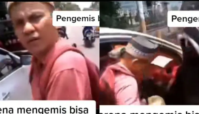 Viral Pengemis Ketahuan Pakai Mobil, Kepergok Malah Marah