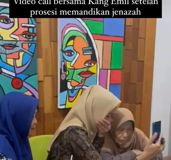 Kepsen: Suasana haru keluarga ketika melakukan video call dengan Ridwan Kamil pascaditemukan jasad Eril.
