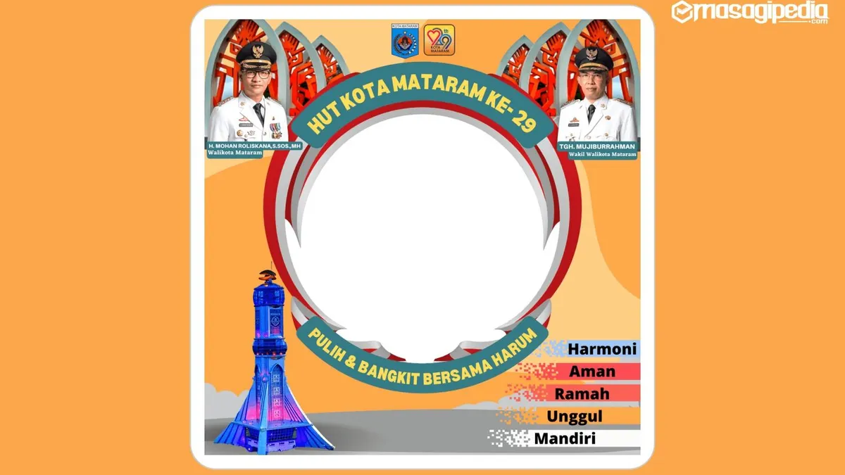 Twibbon hari jadi Kota Mataram.
