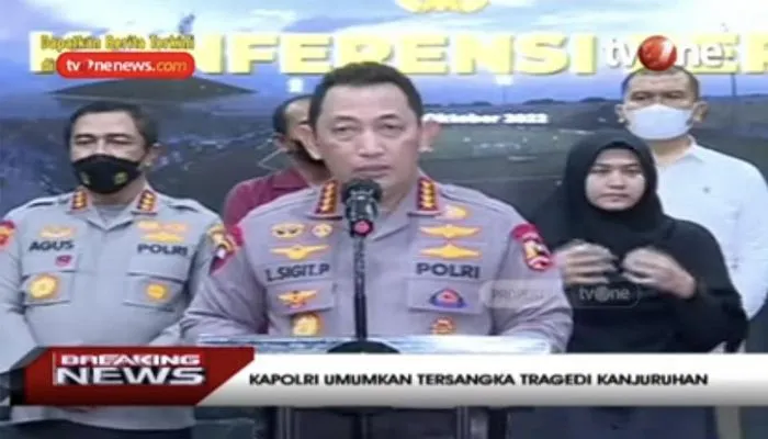 Kapolri Umumkan 6 Tersangka Tragedi Kanjuruhan, Termasuk Direktur PT LIB, Begini Pelanggarannya