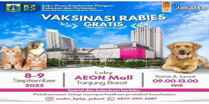 Info vaksinasi rabies /@sudin_kpkp_jaksel