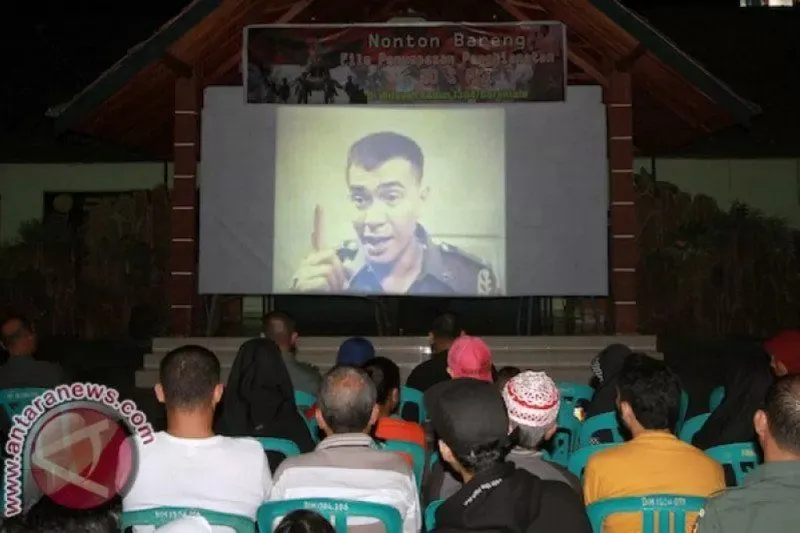 Nonton bareng film G30S/PKI. Foto: Antara
