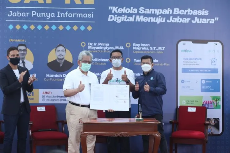 Daur Ulang Sampah jadi Cuan, Bank bjb Jalin Kerja Sama dengan Octopus