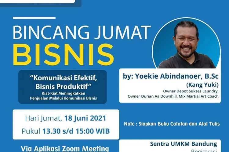 Menjadi Pemimpin Yang Mahir Dalam Komunikasi Bisnis Ikuti Webinarnya di Bincang Jumat Bisnis Online
