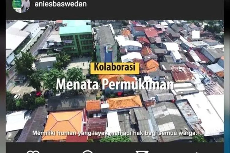 Gubernur Anies Pamer Penataan Permukiman Jakarta
