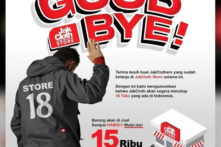 Terdampak Pandemi Covid-19, Jackloth Tutup 18 Gerai, Semua Produk Diskon Hingga 90 Persen (ilustrasi)/instagram jakcloth