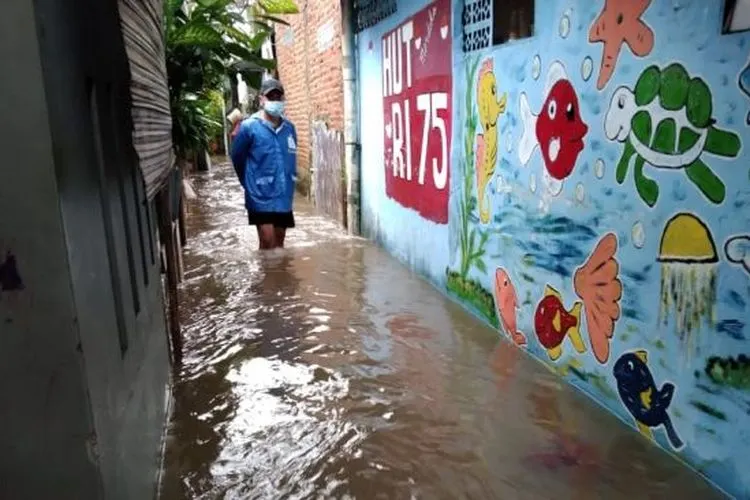 Kediaman Ketua WP KPK Yudi Poernomo di Kebon Pala yang terendam banjir. (dokumen Yudi)